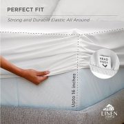 250TC Percale Cotton Fitted Sheet - Image 12