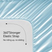 Stretch Satin Fitted Sheet Set - Image 2