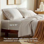 250TC Percale Cotton Fitted Sheet - Image 11