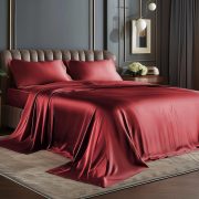 Stretch Satin Fitted Sheet Set - Image 17